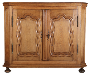 Antique Baroque Oak Cabinet, 1770s