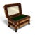 Wood Antique Footed Two-Tone Tramp Art Jewelry Box With Mirror For Sale - Image 7 of 10