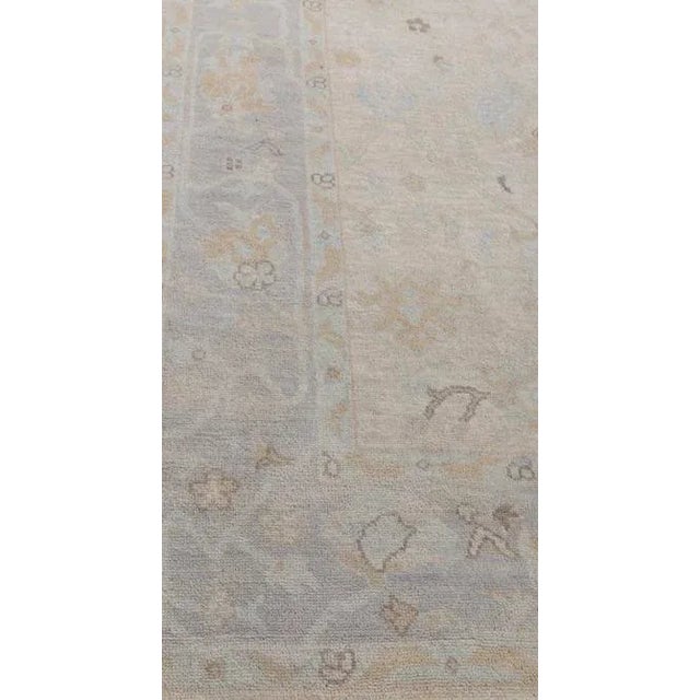 Not Yet Made - Made To Order Modern Handknotted Oushak Rug in Muted Grey, Taupe & Camel, 12' x 15' For Sale - Image 5 of 6