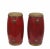 This lovely pair vintage red drum adds color, texture, and cheerful feeling to any space. Dimension: 5.5"W, 5.5"D, 13"H...