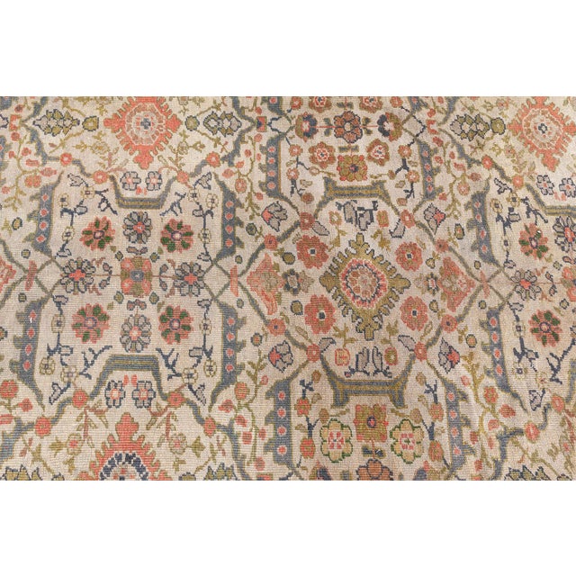 Late 19th Century Antique Persian Sultanabad Rug For Sale - Image 5 of 10