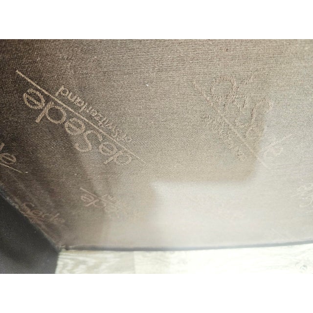 Vintage Swiss Leather Pouf from de Sede, 1970s For Sale - Image 14 of 15