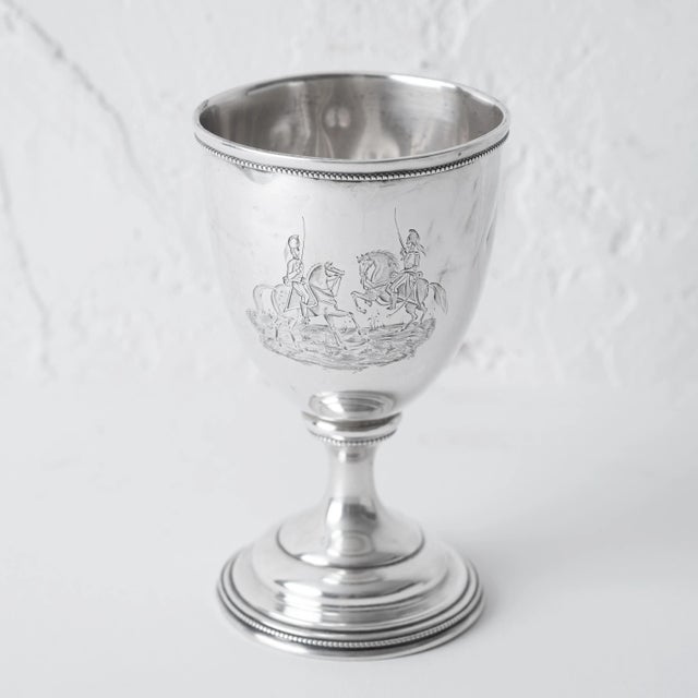 Late 18th Century Historic Charleston Silver Goblet - Light Dragoons vs Georgia Hussars, 1856 For Sale - Image 5 of 13