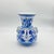 Blue Handmade Ceramic Kandil Vase (20cm) Blue and White Floral Triple Handled Form For Sale - Image 8 of 10