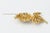 Late 20th Century Large Crystal Gold Gilt Metal Flower Brooch For Sale - Image 5 of 5
