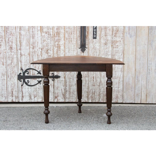 Early 19th Century Colonial Ceylon Demilune Table For Sale - Image 10 of 12