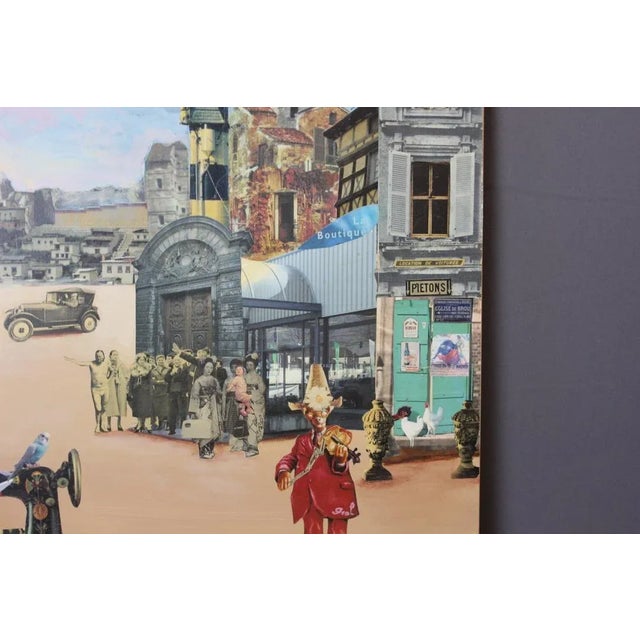 1980s Jacques Deal, Lively City Scene, 1980s, Oil Painting For Sale - Image 5 of 9