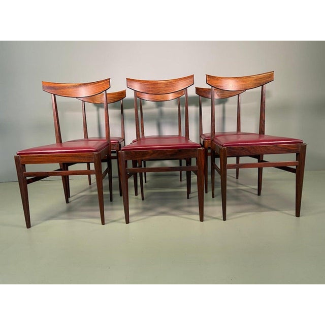Walnut Chairs from Vittorio Dassi Lissone, 1950, Set of 6 For Sale - Image 14 of 15