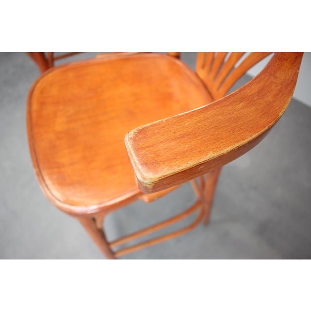 Set of Vintage Bar Stools from TON, 1980 For Sale - Image 6 of 15