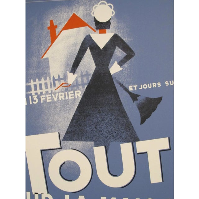 1980s French Poster - Tout Pour La Maison. Tapis, Menage, Ameublement (Everything for the Home. Rugs, Cleaning, Furniture) For Sale - Image 4 of 5