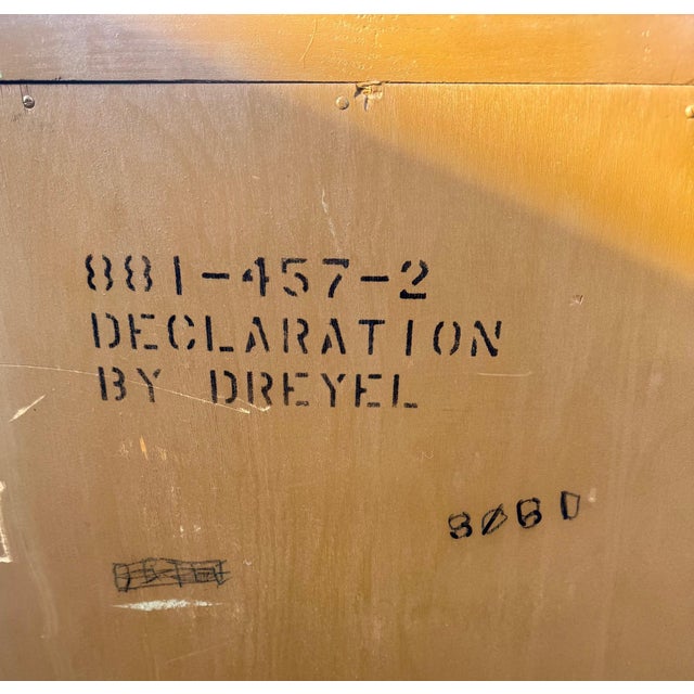 Drexel Declaration Walnut and Cane Cabinet For Sale - Image 9 of 11