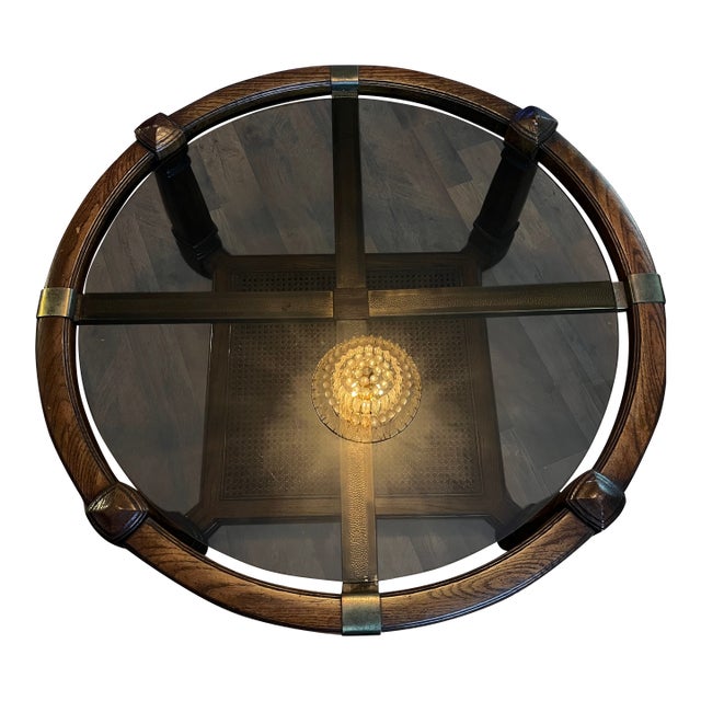 1970s Gordon’s Inc. Mid Century Modern MCM Rattan Coffee Table For Sale