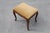 Louis XV Style Walnut Stool with Cabriole Legs and Velvet Seat, France, 1950s For Sale - Image 10 of 12
