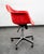 1970s Mid Century Modern Lounge Chair Ray Eames Herman Miller Red Arm Shell Modernica For Sale - Image 5 of 12
