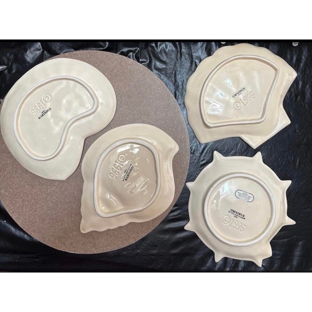 Vintage Set of 4 Fitz and Floyd Caribbean Collection Appetizer or Salad Plates For Sale - Image 9 of 9