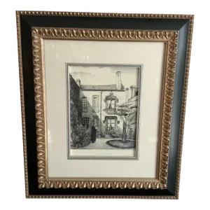 Madison Rue Haute- Framed Etching-France