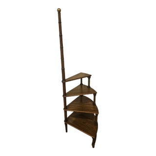 Vintage Kittinger Buffalo Mahogany Spiral Library Steps, Pattern 1726 C For Sale