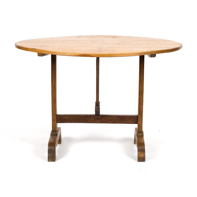 English 19th Century English Shoe-Foot Pine Wine Table With Tripod Base For Sale - Image 3 of 6