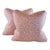 Designer P Kaufmann Waverly Pink & Ivory Portia Botanical Floral Leaf Leaves Scroll Vine Pillow Covers- a Pair For Sale