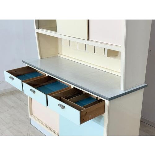 Wood Vintage Kitchen Cupboard, 1950s For Sale - Image 7 of 15