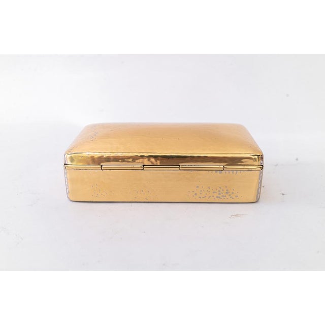 1920s Art Deco Brass Jewelry Box, Vienna, 1920s For Sale - Image 5 of 10