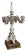 MId-Century Dresden Porcelain Floral Fruit Candelabra Table Lamp For Sale - Image 10 of 15