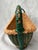 Green Vintage French Wicker Wine Bottle Holder For Sale - Image 8 of 14
