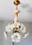 Mid 20th Century Italian Handmade Porcelain & White Murano Style Glass Daisy Chandeliers - a Pair For Sale - Image 6 of 17