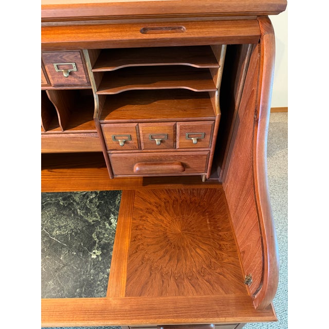 Vintage Postmaster Rolltop Desk For Sale In Seattle - Image 6 of 18
