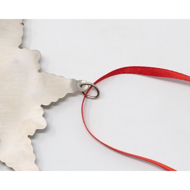 Silver 1999 Gorham Sterling Snowflake Figurine For Sale - Image 8 of 10