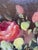 Peter Brooks, Still Life of a Vase of Pink Roses, 1960s, Oil on Canvas For Sale - Image 11 of 13