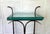 Metal Late 20th Century Unique Tall Hand Forged Iron Pedestal With Glass Top For Sale - Image 7 of 10