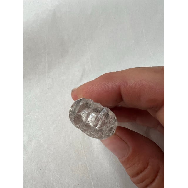 Early 19th Century 1800’s Cut Glass Perfume Mini Bottle Sterling Top For Sale - Image 5 of 5