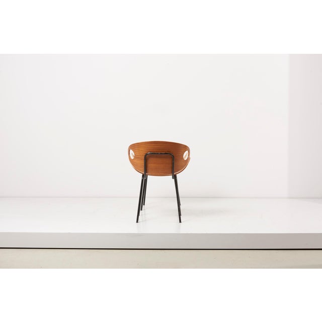 Set of Chair and Stool by Olof Kettunen for Merivaara, Finland, 1950s For Sale - Image 4 of 13