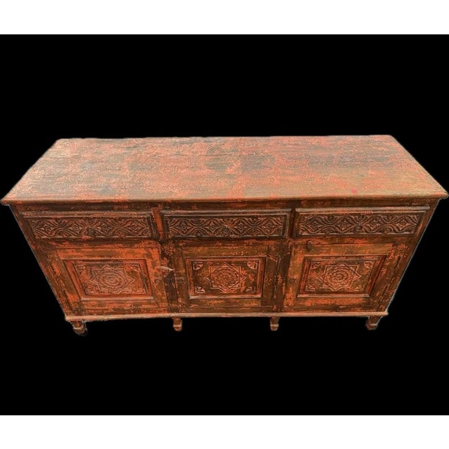 Fabulous Indonesian sideboard/credenza very unique truly a stunning piece of furniture that can be used in so many ways...