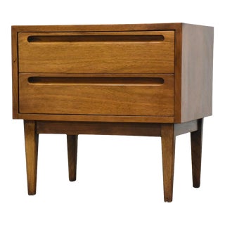 American of Martinsville Walnut Nightstand For Sale