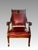 Antique Flame Mahogany Library Armchair, late 19th Century - a superb piece of Empire seating. Richly figured flame...