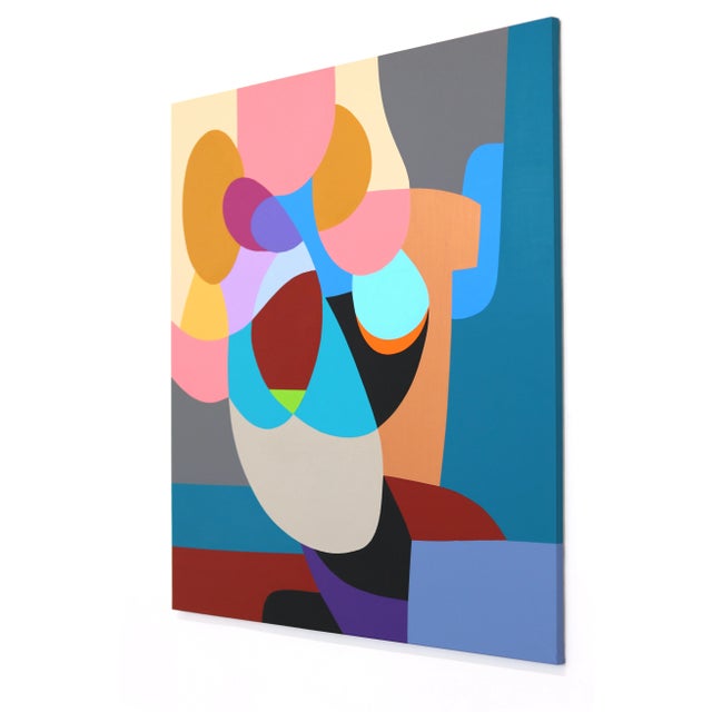 Libra - Abstract Colorful Geometric Shapes Original Artwork by Federico Pinto Schmid For Sale In Los Angeles - Image 6 of 9