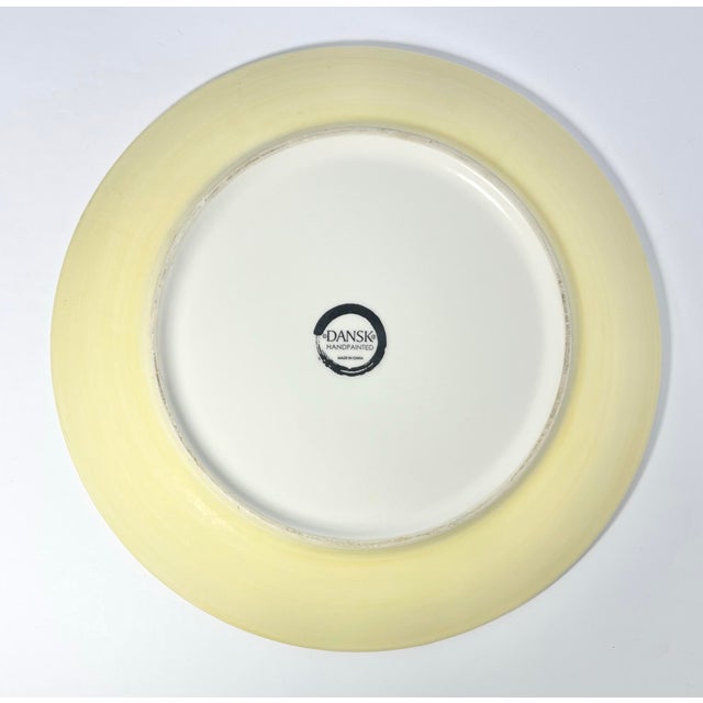 Dansk Dansk “Lemon Zest” Ceramic Dinner Plates - Set of 7 For Sale - Image 4 of 4