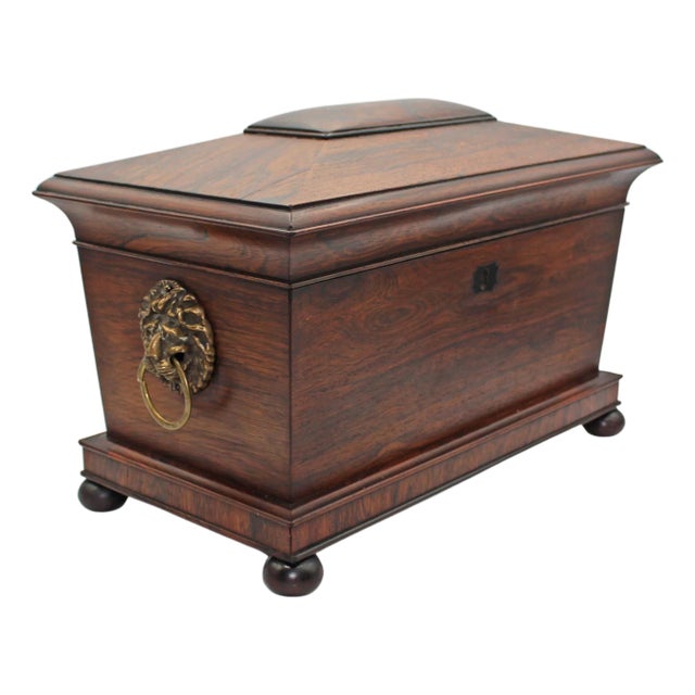 Circa 1830 English George IV-William IV Tea Caddy Box For Sale