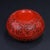 Vintage Chinese Cinnabar Lacquer Round Box – Carved Floral Motif, Jewelry Trinket Box For Sale - Image 4 of 11