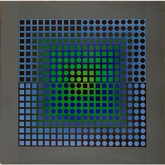 Victor Vasarely, ZOELD, Etching For Sale - Image 6 of 6