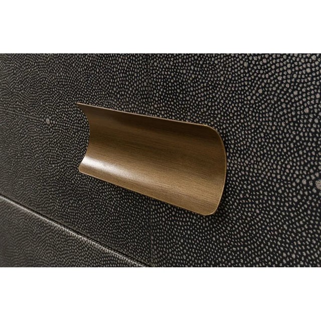 Metal Mid Century Leather Side Table - Gray For Sale - Image 7 of 10