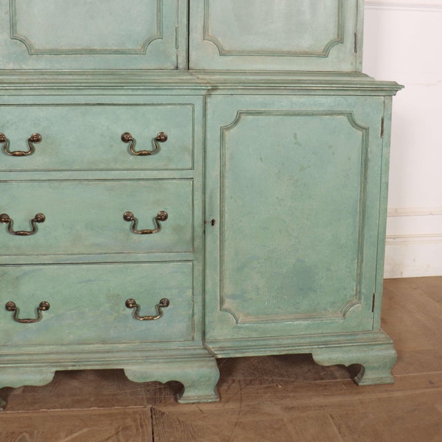 English Painted Housekeeper's Cupboard For Sale - Image 6 of 10