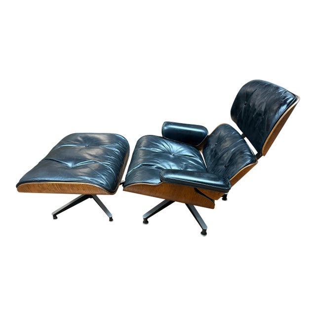 Rare 1964 Rosewood Herman Miller Eames Lounge chair & Ottoman w/Original Receipt For Sale