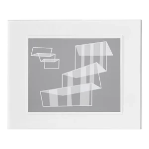 Josef Albers, Steps - P2, F1, I2 , Geometric Abstract Screenprint