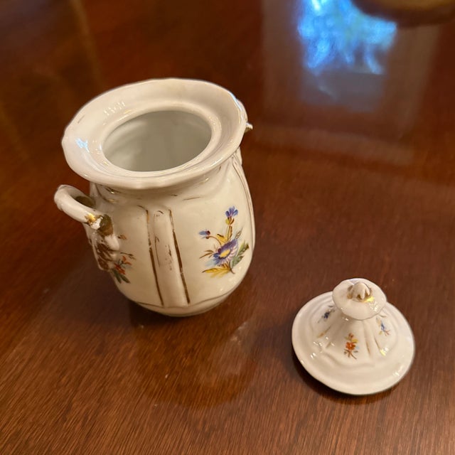 Mid 19th Century Mid 19th Century Old Paris Porcelain Covered Sugar For Sale - Image 5 of 6