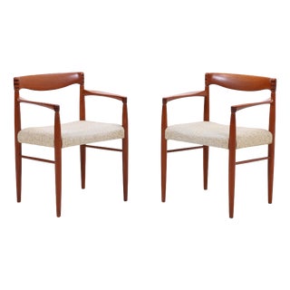 Vintage Teak Armchairs by Henry W. Klein for Bramin, Set of 2 For Sale