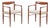 Vintage Teak Armchairs by Henry W. Klein for Bramin, Set of 2 For Sale