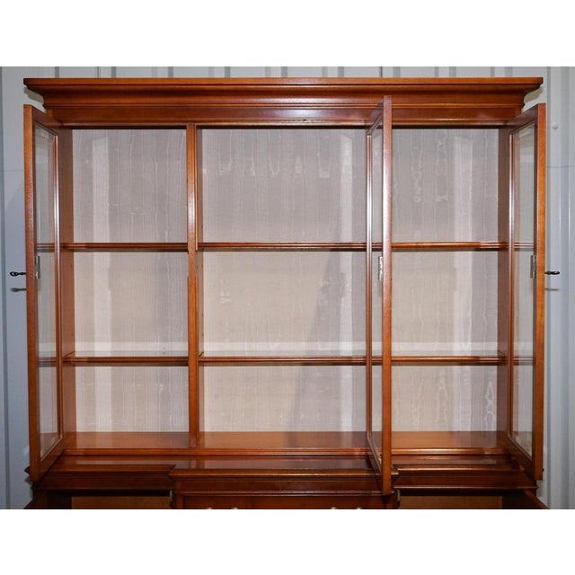 Vintage Yew Wood Display Cabinet from Bradley England For Sale - Image 11 of 18